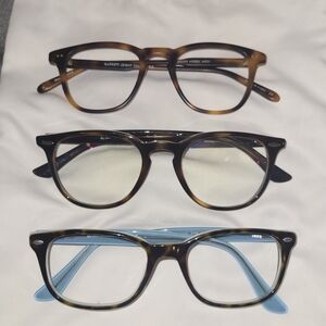 Rayban Garrett Leight Tortoise Glasses Set